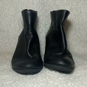 Clarks Black Heeled Booties Size 9
